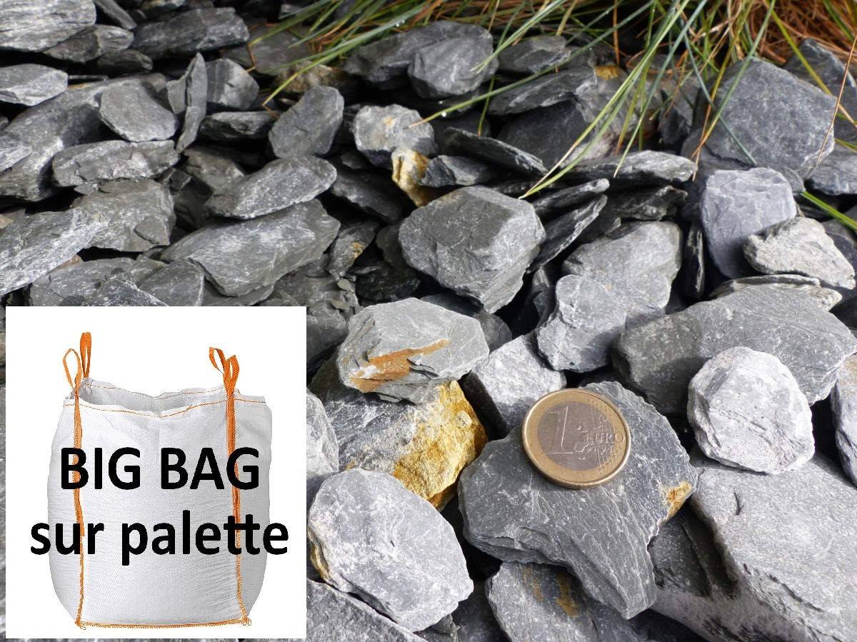 ClassGarden - Paillage Ardoise GRIS 30-60 - VRAC Big Bag - 1000 kg - Image 2