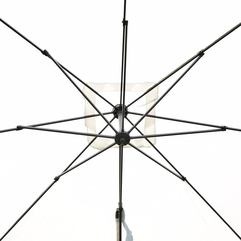 Parasol déporté écru 3x3 m Celestia - Gecko Jardin - Imagen 5