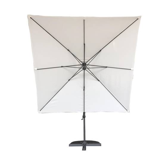 Parasol déporté écru 3x3 m Celestia - Gecko Jardin - Imagen 6