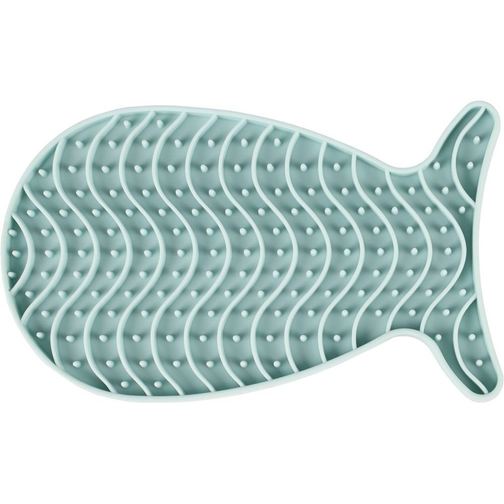 Flamingo - Tapis à lécher Martha poisson vert en silicone  pour chat - Imagen 3