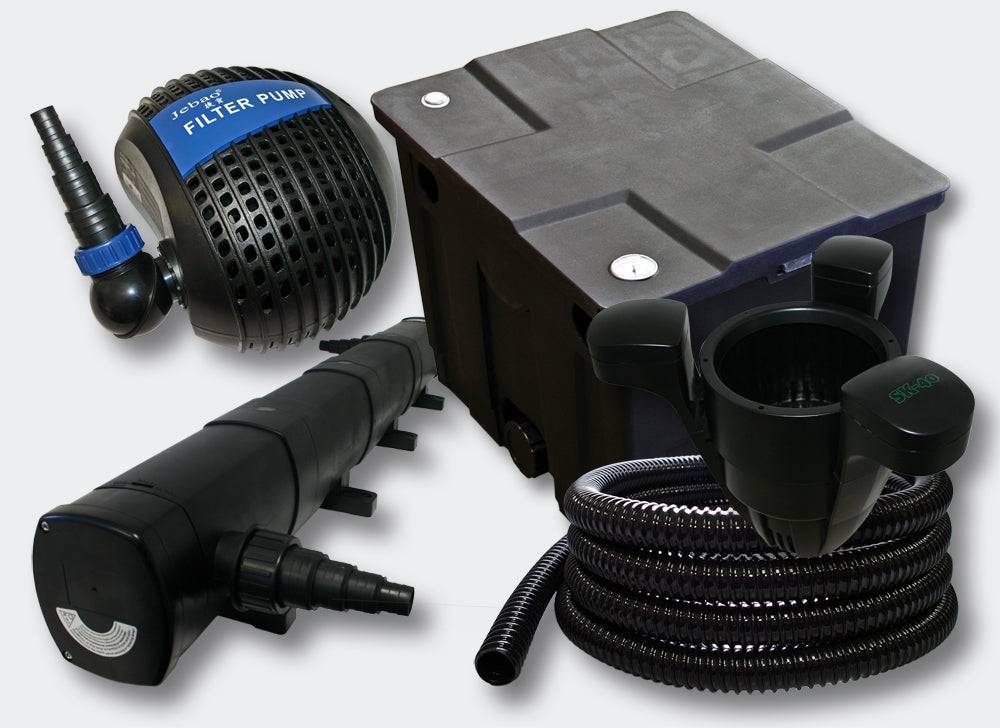 Helloshop26 - Kit de filtration de bassin 12000l Stérilisateur 72 Watts Pompe Skimmer
