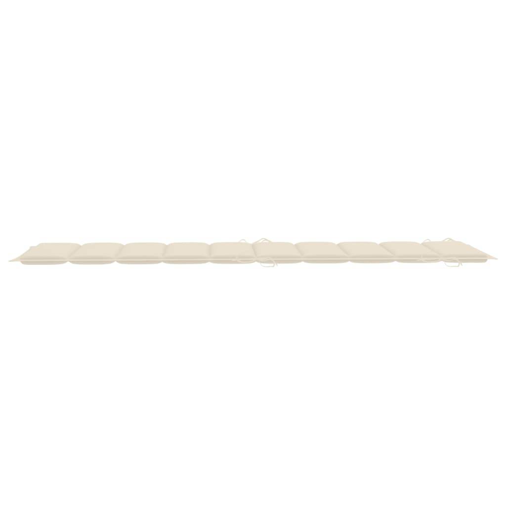 Helloshop26 - Lot de 2 transats chaise longue bain de soleil lit de jardin terrasse meuble d'extérieur avec coussins bois d'acacia solide - Imagen 8