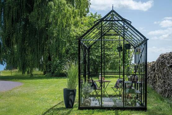 Halls - Serre en verre trempé 7,3 m² ICON Planthouse 6, noir - Halls - Image 5