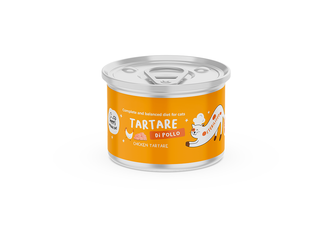 Tartare de Poulet Aliment complet pour chats stérilisés - 6 boîtes