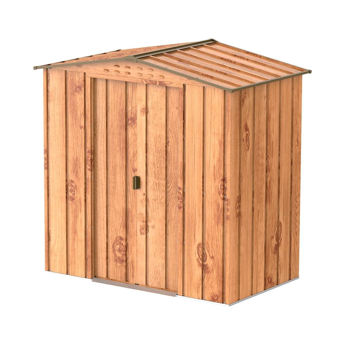 Duramax - Abri de jardin en métal Duramax 2,17 m² imitation bois avec kit ancrage - Duramax - Imagen 1