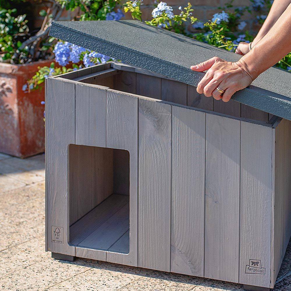 Ferplast - Ferplast - Argo 60 Niche Pour Chien En Bois De Pin Nordique L 57,5 X L 39 X H 46 Cm - Imagen 6