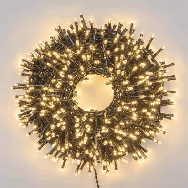 Lotti - Guirlande lumineuse 3 Alimentations interchangeables solaire pile ou secteur 25M 500 LED blanc chaud IP44 professionnelle Lotti - Imagen 3