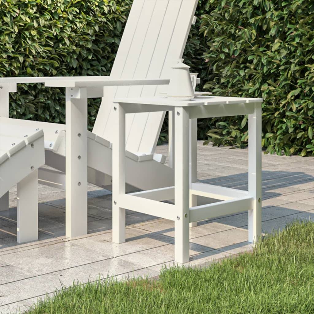Table de jardin Adirondack blanc PEHD 38 x 38 x 46 cm - PANGIVO - Image 1
