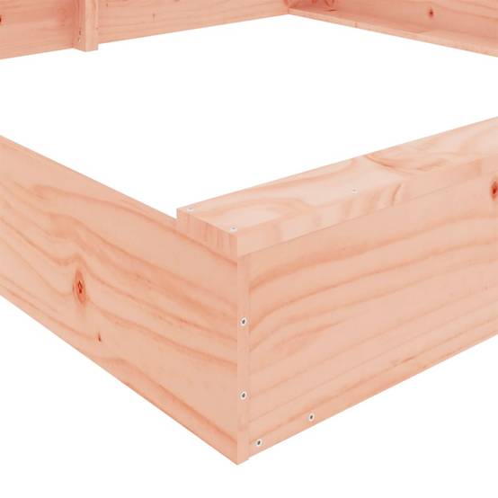 Bac à sable - Maison de jeu pour enfants avec sièges carré bois massif de douglas-JU12106 - Image 7