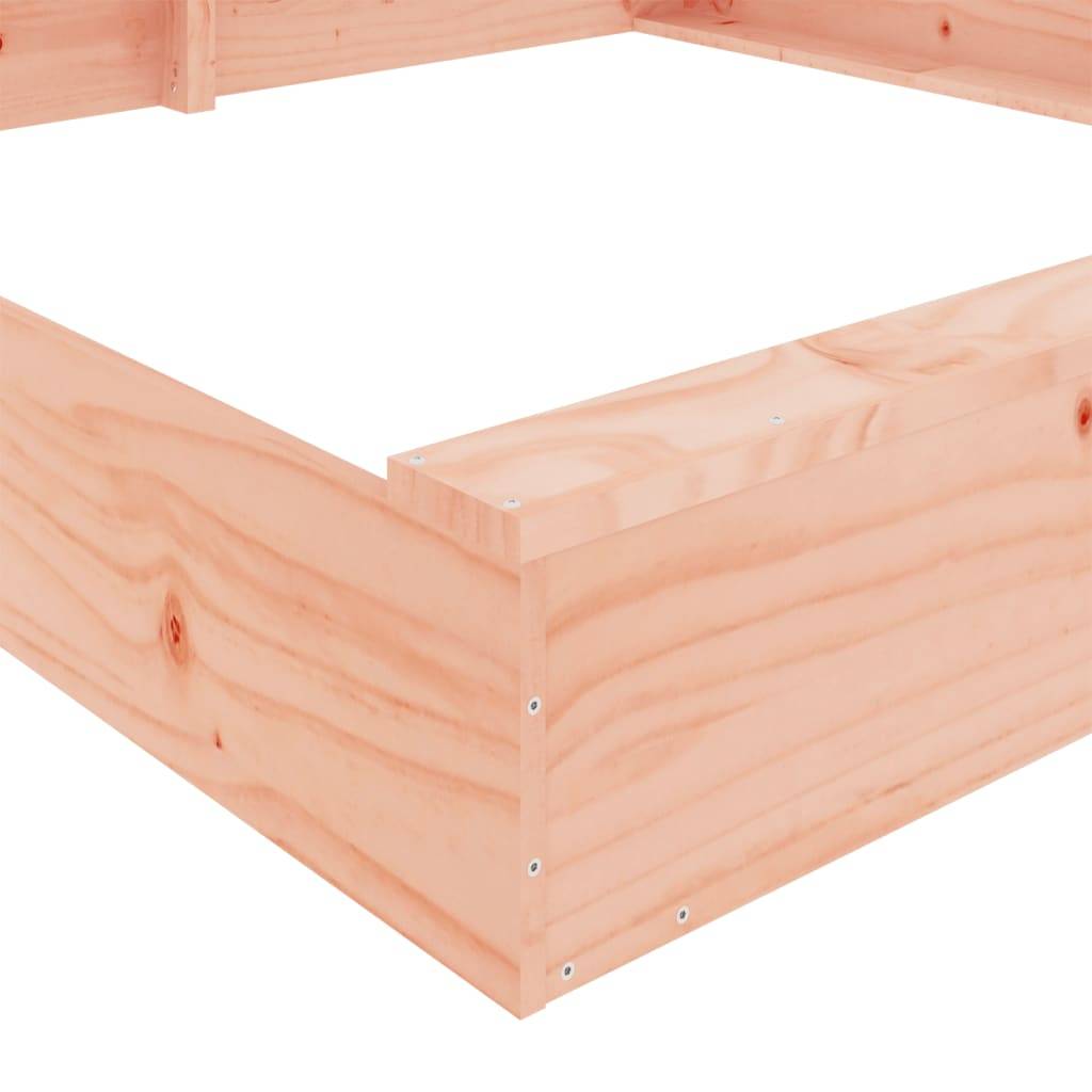 Bac à sable - Maison de jeu pour enfants avec sièges carré bois massif de douglas-JU12106 - Image 7