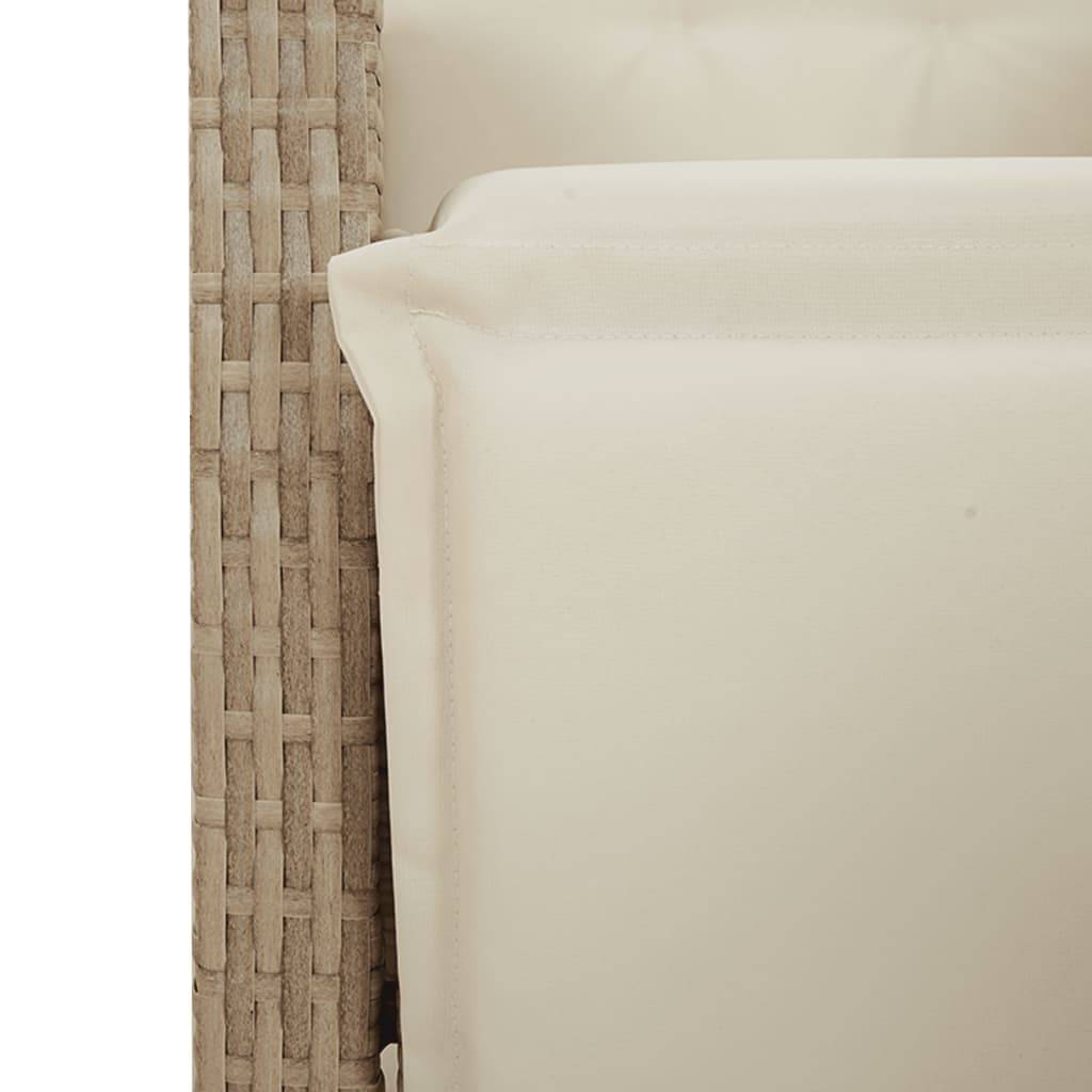 Vidaxl - Ensemble à manger de jardin et coussins 9 pcs beige Poly rotin vidaXL 3276807 - Image 6