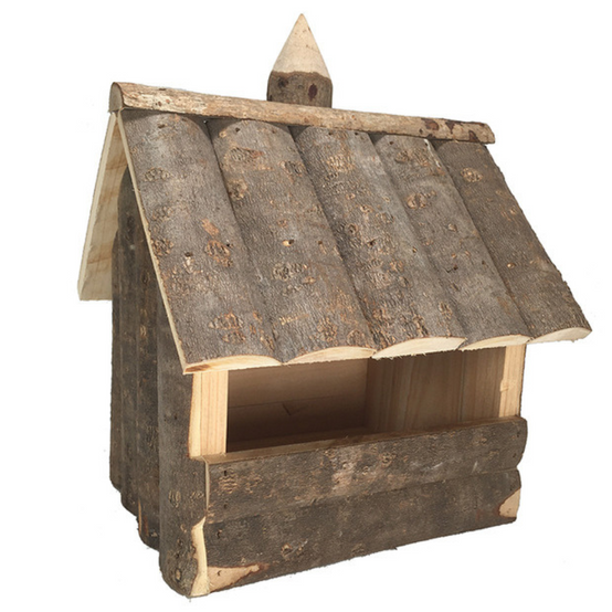 Fleur - Mangeoire bois extérieur pour oiseaux - Fleur