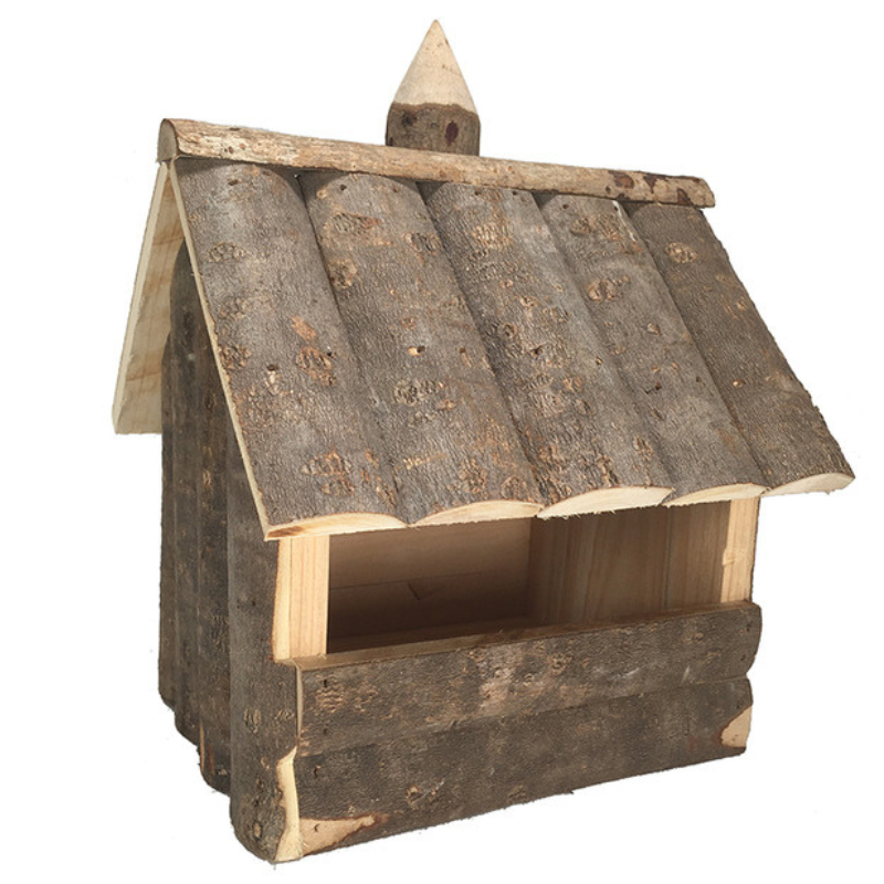 Fleur - Mangeoire bois extérieur pour oiseaux - Fleur