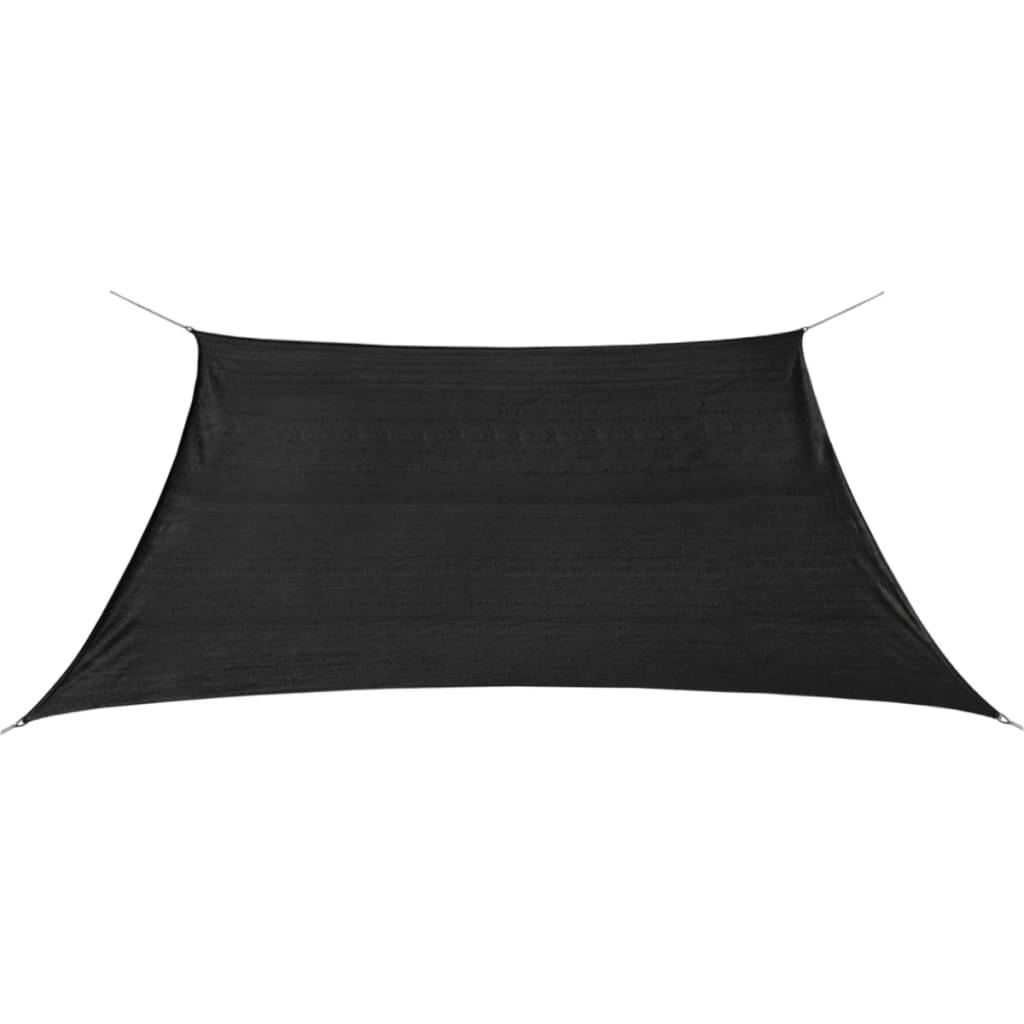 Helloshop26 - Parasol en pehd carré 3,6 x 3,6 m anthracite - Imagen 1