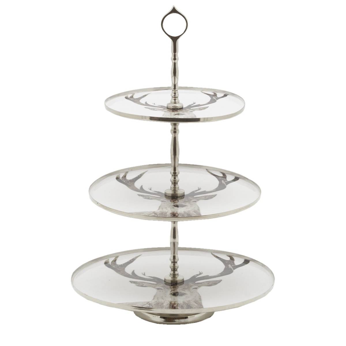 Aubry Gaspard - Serviteur muet en aluminium et résine à motif cerf - Imagen 1