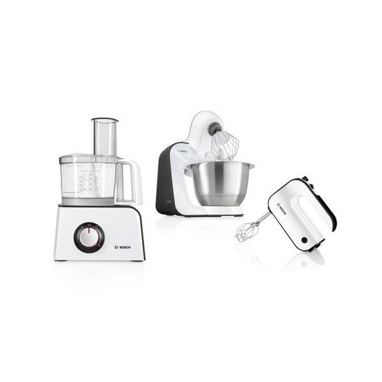 Bosch - Batteur Fouet Electrique a main BOSCH MFQ4020 STYLINE - 450W - 5 vitesses + pulse - Blanc/Gris anthracite - Image 2