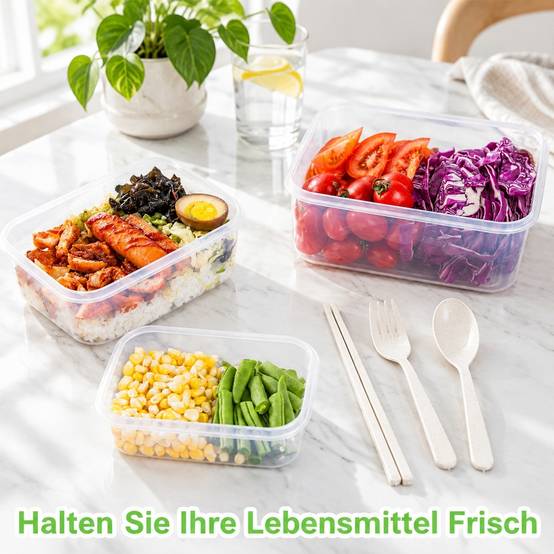 Lot de 40 Boîtes de Conservation Alimentaire avec Couvercles - Image 7