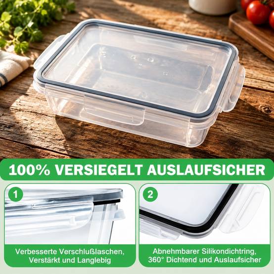 Lot de 40 Boîtes de Conservation Alimentaire avec Couvercles - Image 4