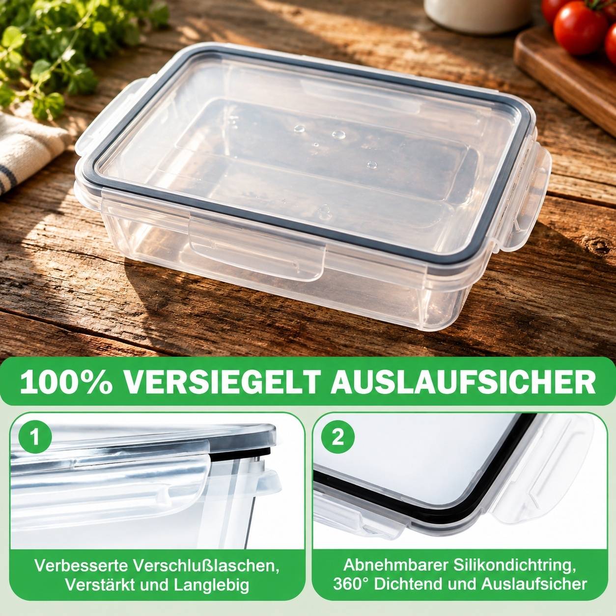 Lot de 40 Boîtes de Conservation Alimentaire avec Couvercles - Image 4