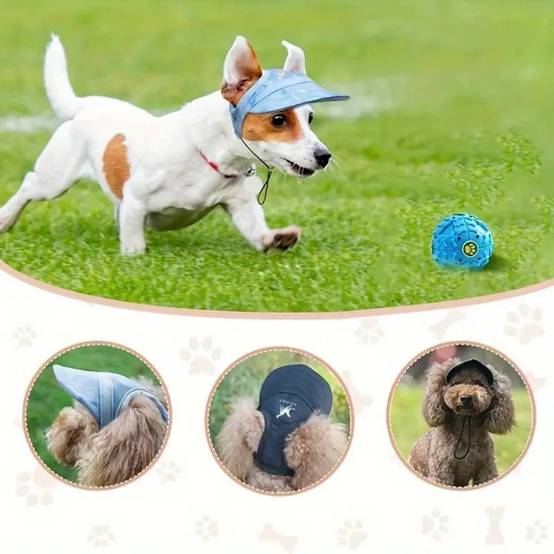 IntiMeg - Chapeau de soleil ajustable pour chien IntiMeg - Image 2
