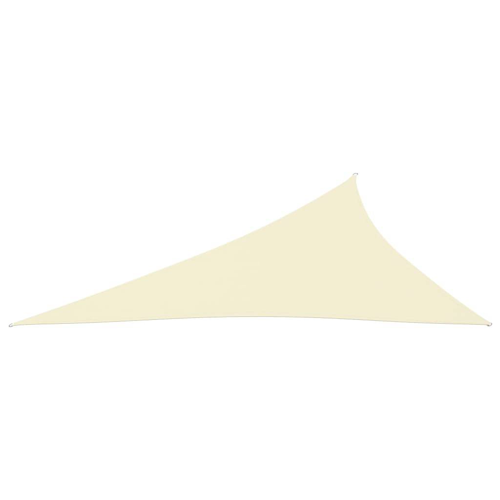 Helloshop26 - Voile toile d'ombrage parasol tissu oxford triangulaire 3 x 4 x 5 m crème - Imagen 2