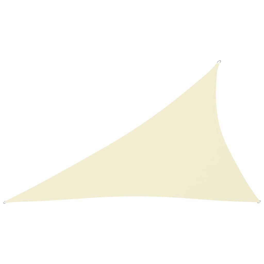Helloshop26 - Voile toile d'ombrage parasol tissu oxford triangulaire 3 x 4 x 5 m crème - Imagen 1