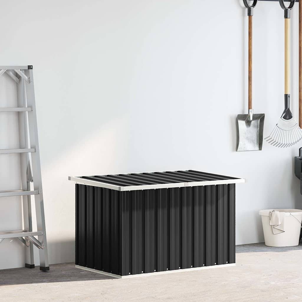 Coffre de Jardin en Acier Galvanisé Durable pour Rangement Extérieur Anthracite 109x67x65 cm – ComfortXL Outdoor Living - Image 2