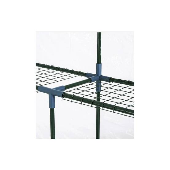 Serre de jardin 4 étagères 143 x 143 x H195cm Bache serre PVC Cadre Acier Legumes plantes Fleurs BRIXO - Imagen 2