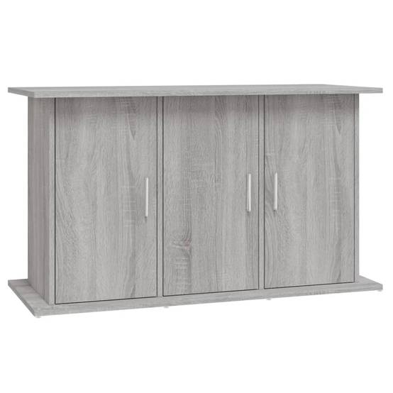 Meuble Aquarium Bois Ingénierie avec Rangement 6 Portes pour Salon Sonoma Gris - ComfortXL Outdoor Living - Image 2