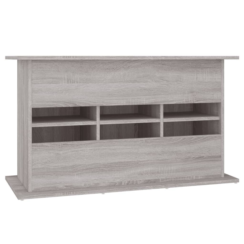 Meuble Aquarium Bois Ingénierie avec Rangement 6 Portes pour Salon Sonoma Gris - ComfortXL Outdoor Living - Image 8