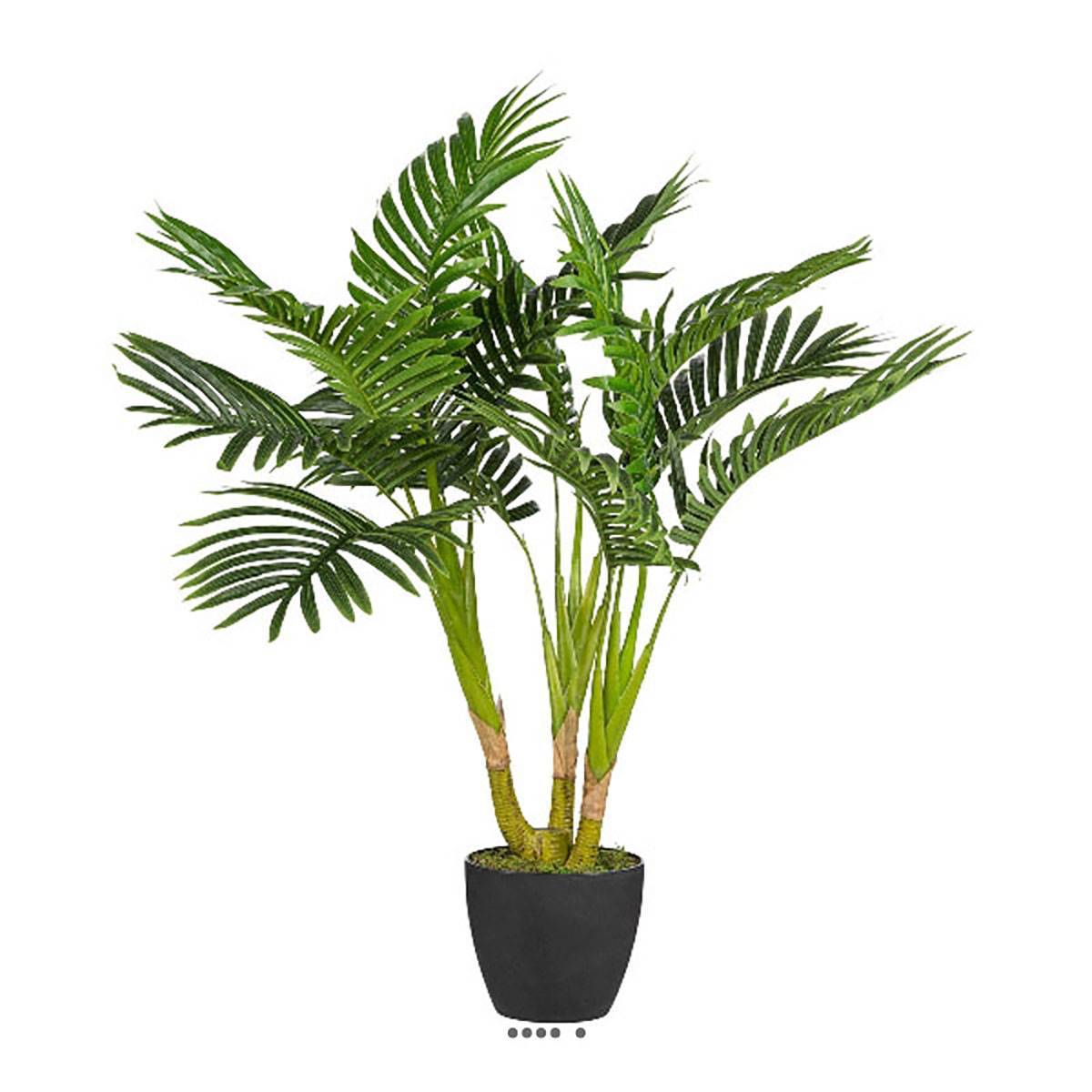Artificielles - Palmier Kentia artificiel H 70 cm 3 troncs en pot - Imagen 2