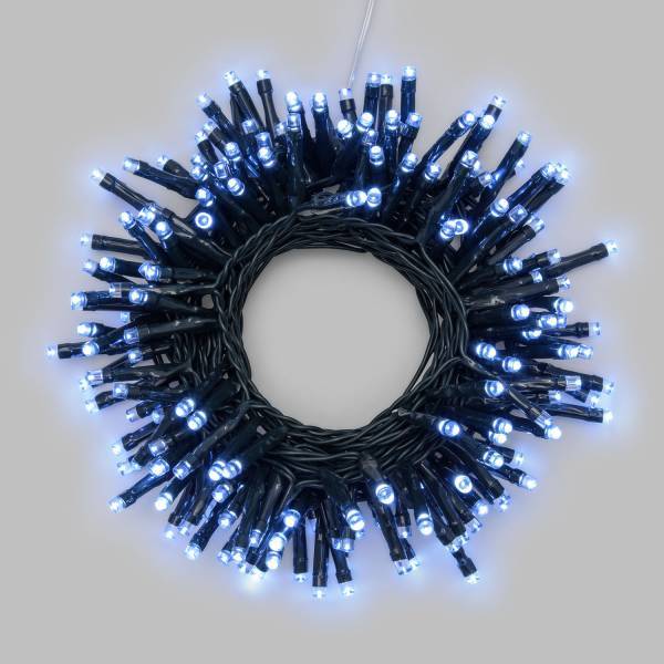 Lotti - Guirlande lumineuse à piles dimmable télécommande 12m 300 LED blanc froid 8 modes lumière IP44 Lotti - Imagen 4