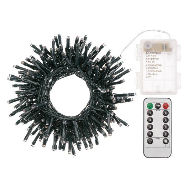 Lotti - Guirlande lumineuse à piles dimmable télécommande 12m 300 LED blanc froid 8 modes lumière IP44 Lotti - Imagen 3