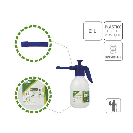 Pulvérisateur pour produits chimiques 2082 - 2 l - Polyéthylène - Blanc/Bleu | Amig - Image 4