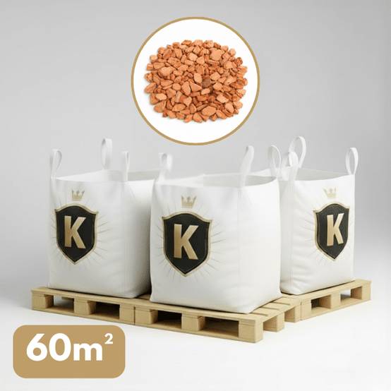 Gravier décoratif orange Taronja 14/20 mm – Pack 3 Big Bag +/- 1,5T – 60 m² - Image 1