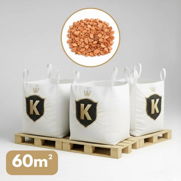 Gravier décoratif orange Taronja 14/20 mm – Pack 3 Big Bag +/- 1,5T – 60 m² - Image 1