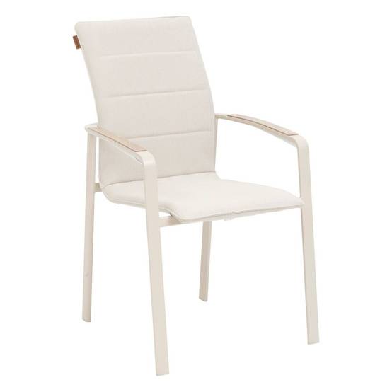 Hesperide - Fauteuil de jardin empilable "Diese" argile & ivoire aluminium et texaline Hespéride - Image 2