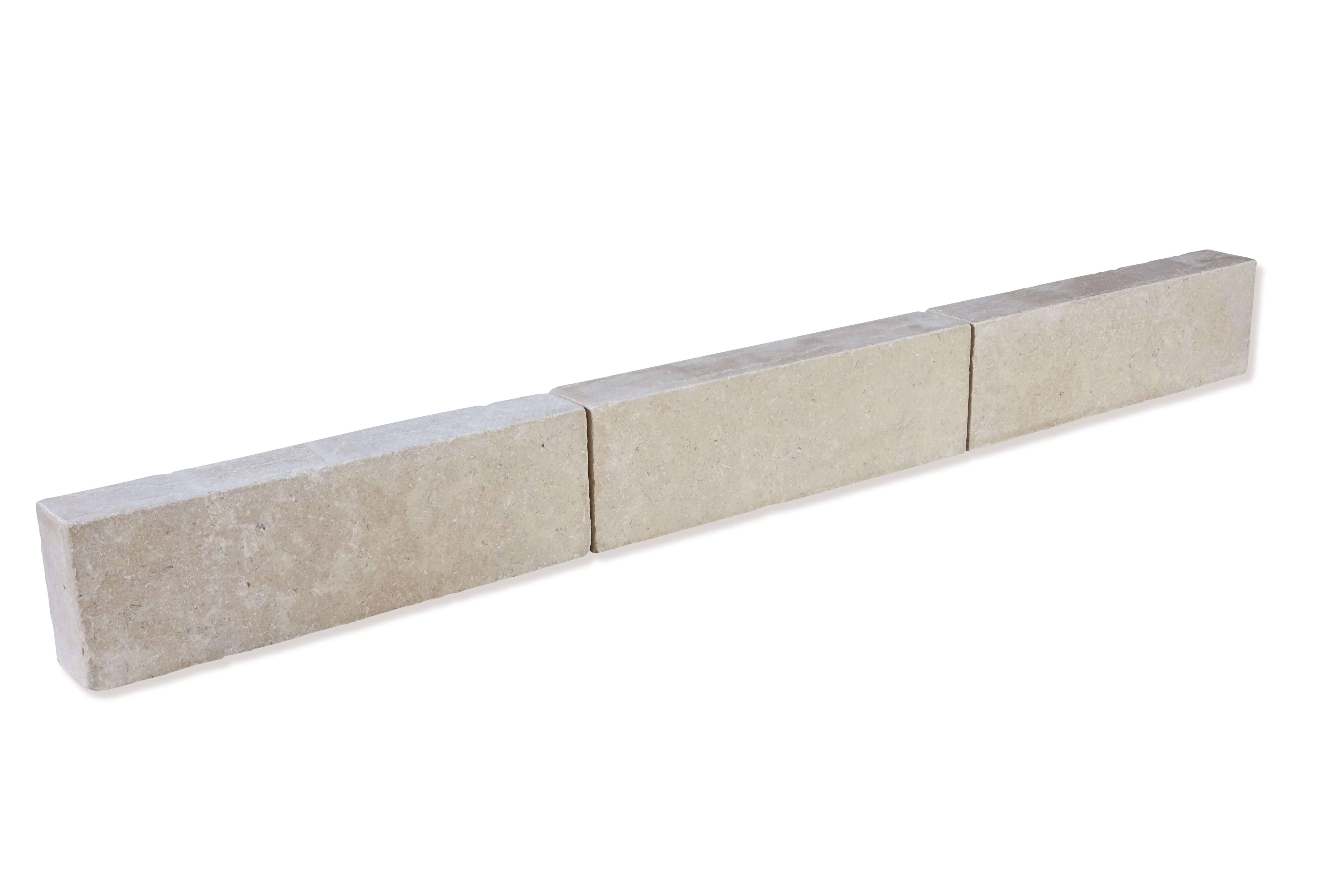 Bordure de jardin Pierre d'Egypte Beige 50x15x8 cm (à l'unité) - RO'MA NATURE - Image 3