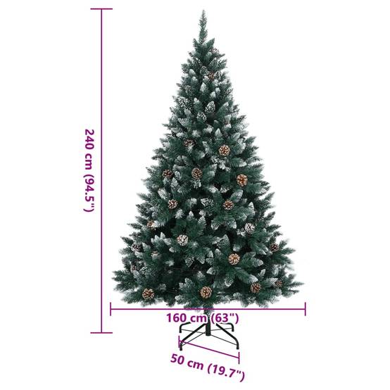 Vidaxl - Sapin de Noël artificiel 300 LED 240 cm vidaXL 3315777 - Image 3