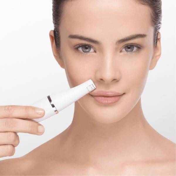 Braun - Braun FaceSpa 851V 3-En-1 Épilateur Électrique Femme Visage et Épilation Blanc/Bronze, Brosse Nettoyante, Épilation, Nettoy - Imagen 3