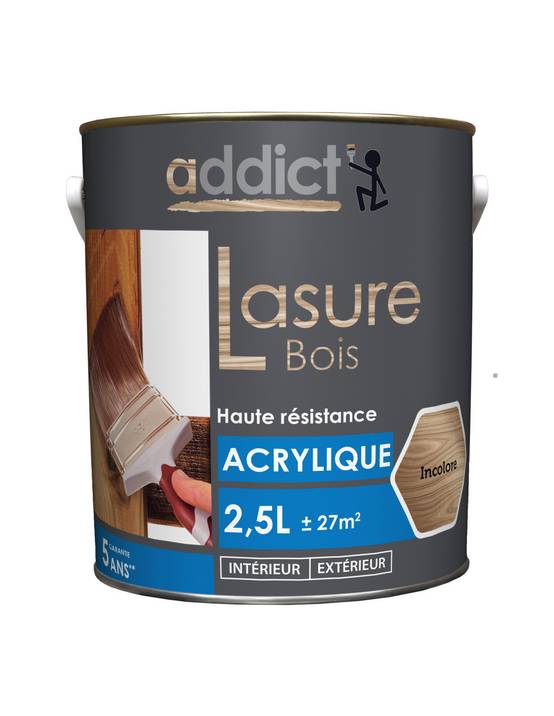 Lasure Acrylique 2.5 Litres Chene - Addict - Image 1