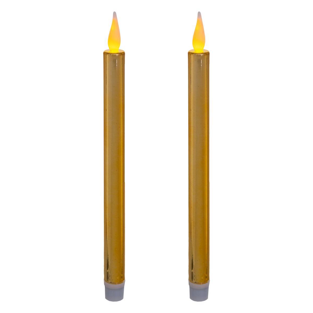 Fééric Lights & Christmas - Bougies bâton LED "Colorama de Noël" lot de 2 - Feeric Lights & Christmas