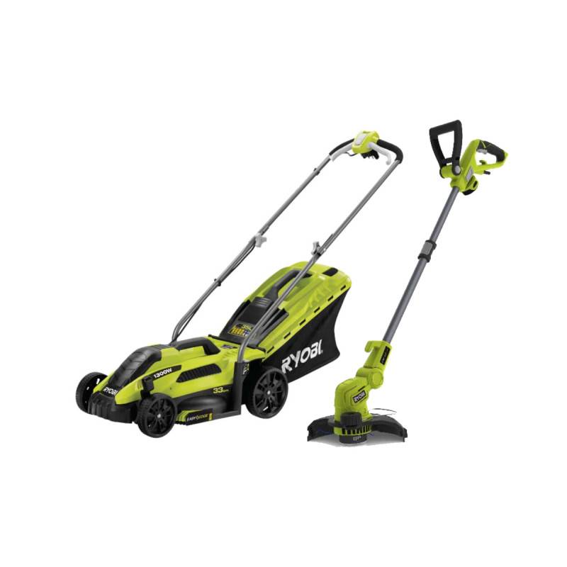 Ryobi - Pack RYOBI Tondeuse électrique 1300W 33cm RLM13E33S - Coupe bordures et dresse bordures 500W RLT5127 - Image 1