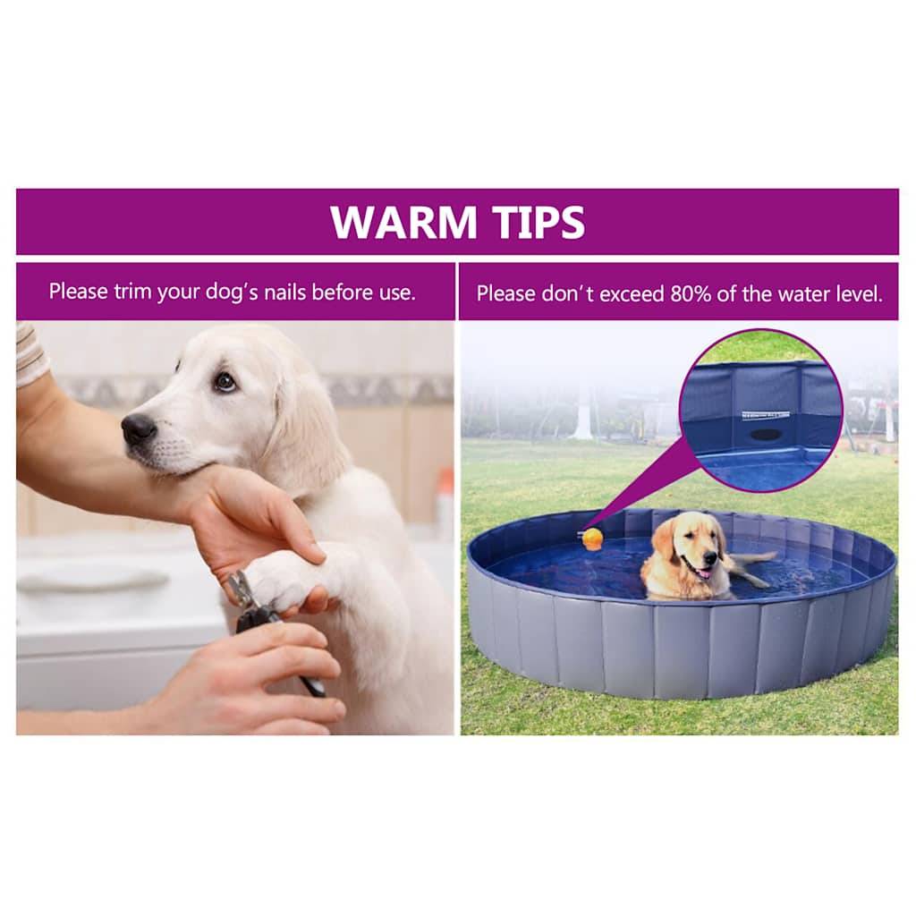 Vidaxl - Piscine pliable pour chiens Rouge 120x30 cm PVC vidaXL 170823 - Imagen 7