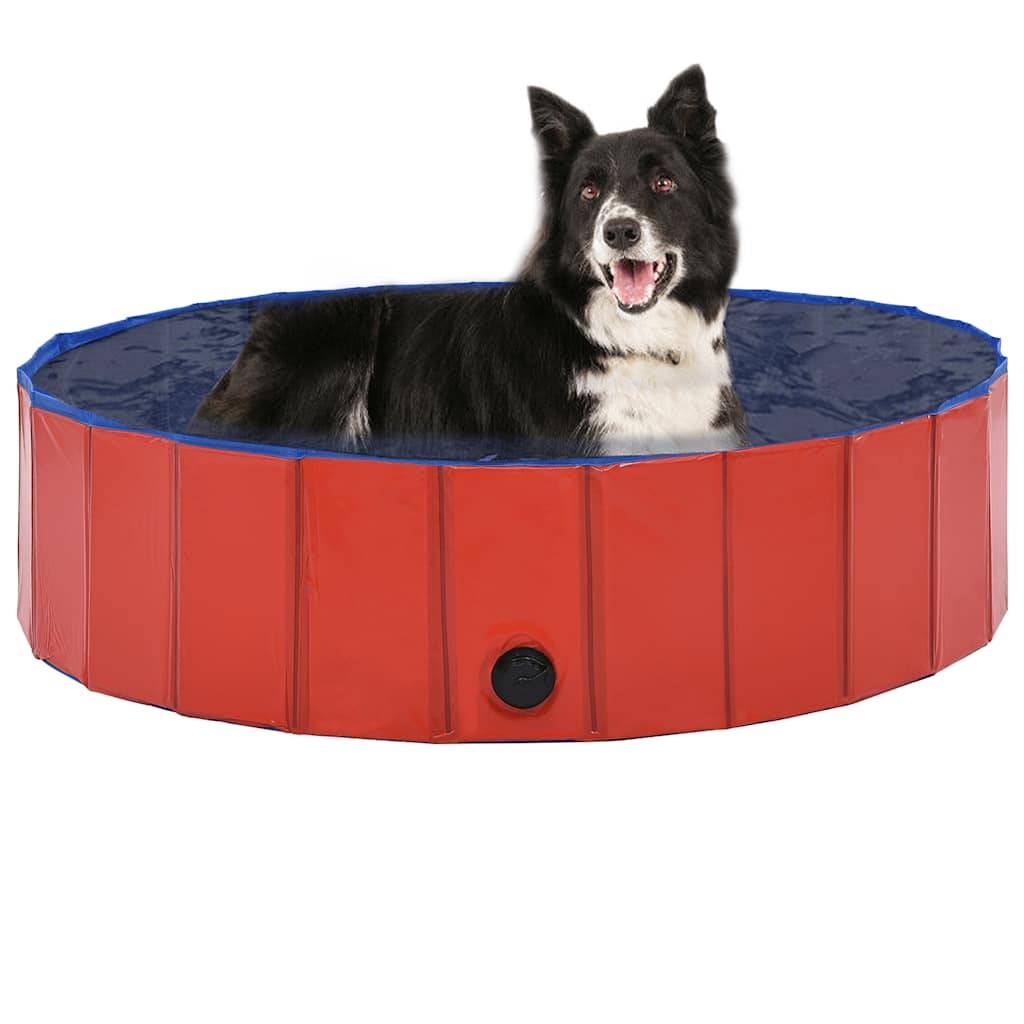 Vidaxl - Piscine pliable pour chiens Rouge 120x30 cm PVC vidaXL 170823 - Imagen 1