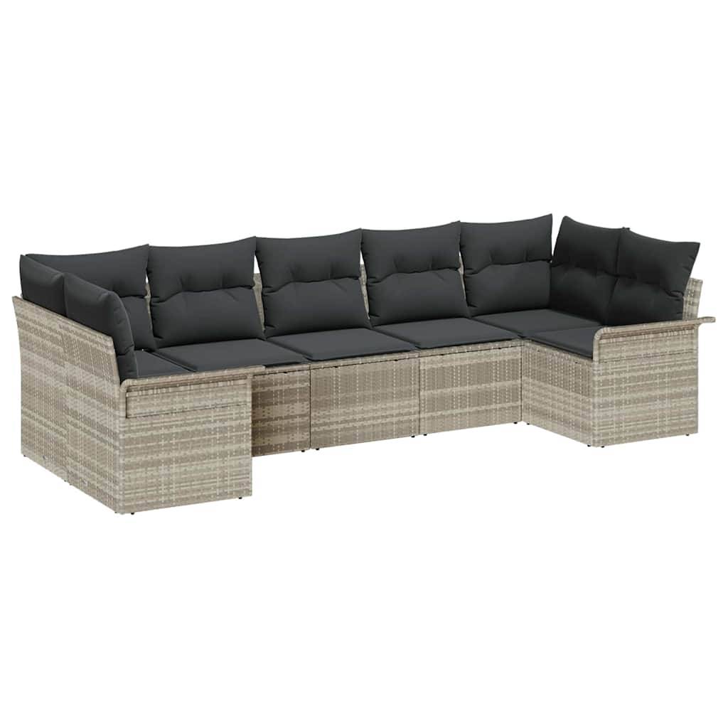 Salon de jardin 4 places avec pouf et rangement intégré en polyrotin Noir – ComfortXL Outdoor Living - Image 2
