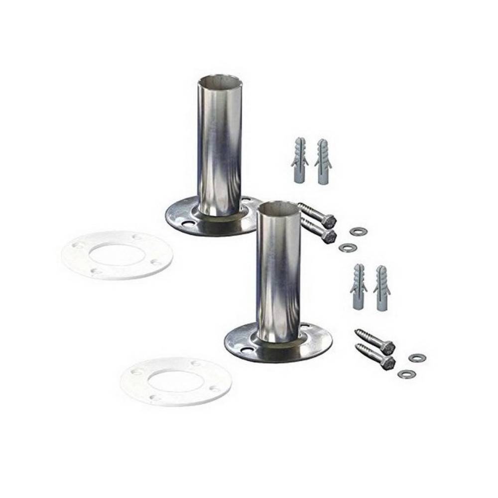 2 Fixations pour échelle INOX de Piscine en diamètre 43 mm - Image 1