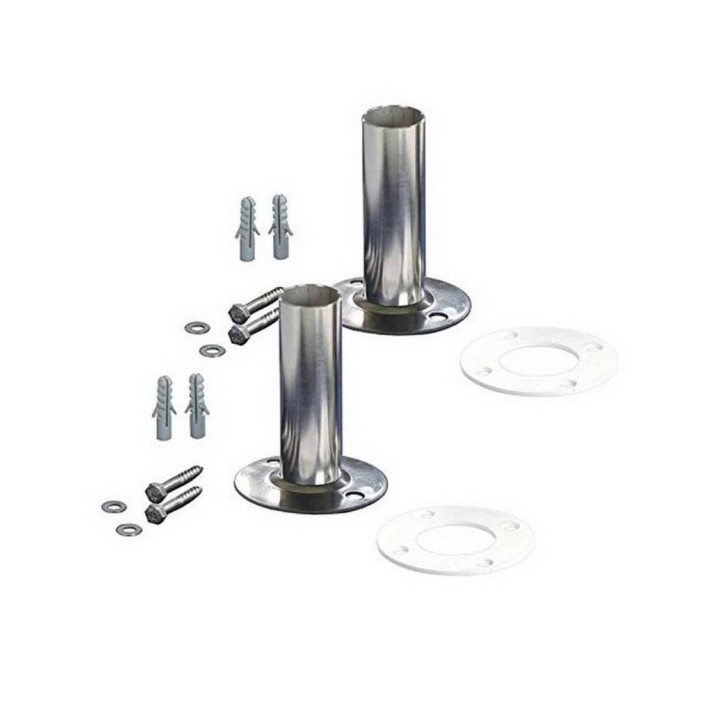 2 Fixations pour échelle INOX de Piscine en diamètre 43 mm - Image 2