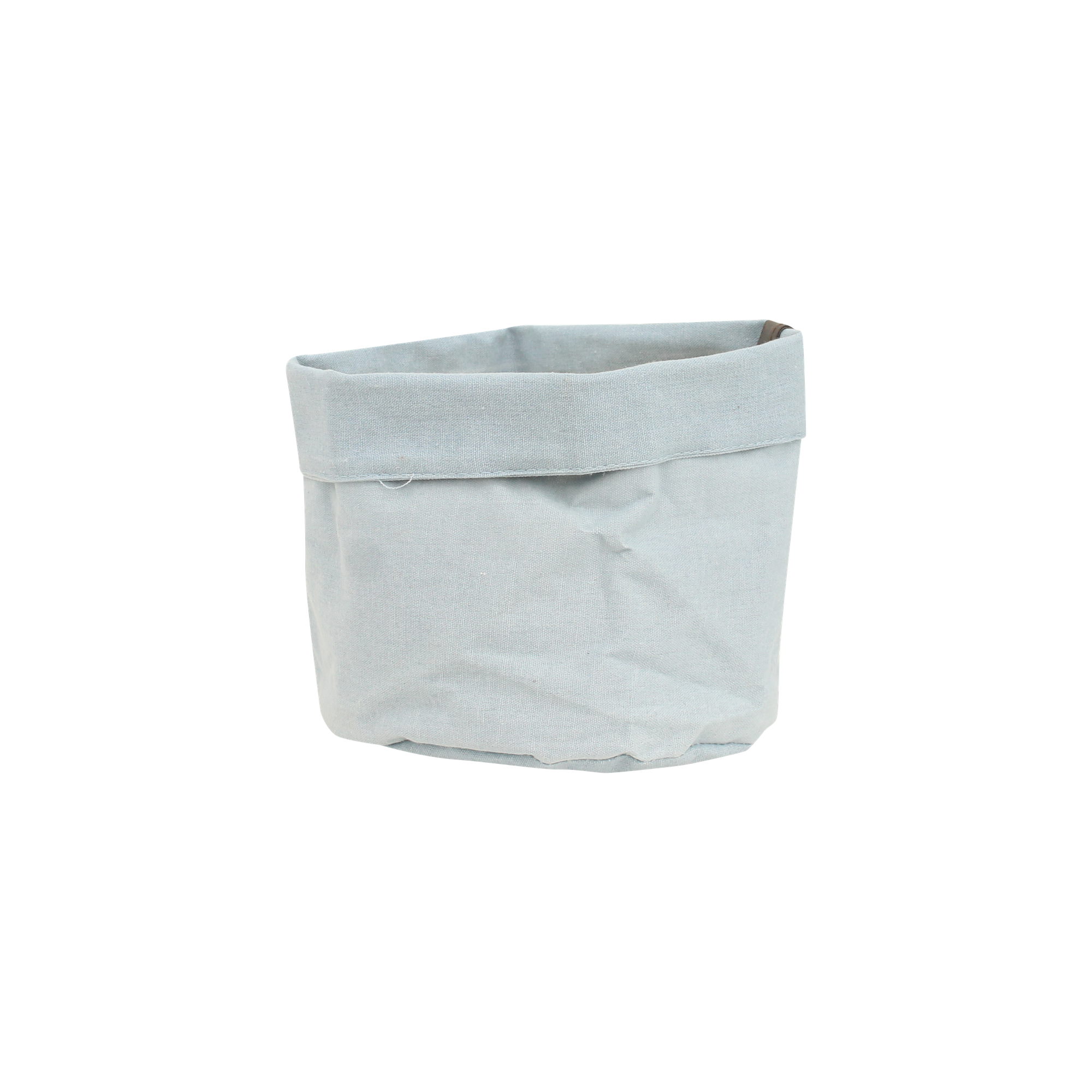 Cache-pot sac à plantes bleu ancien - D.12cm - Image 1