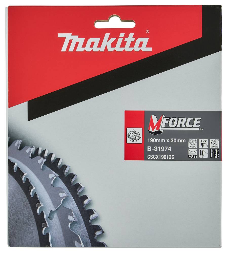 Makita - Lame de scie circulaire M-Force TCT pour bois 190x30mm 12 dents - MAKITA - B-31974 - Imagen 2
